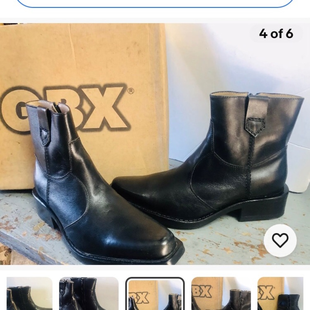 GBX Man’s boot side zipper new